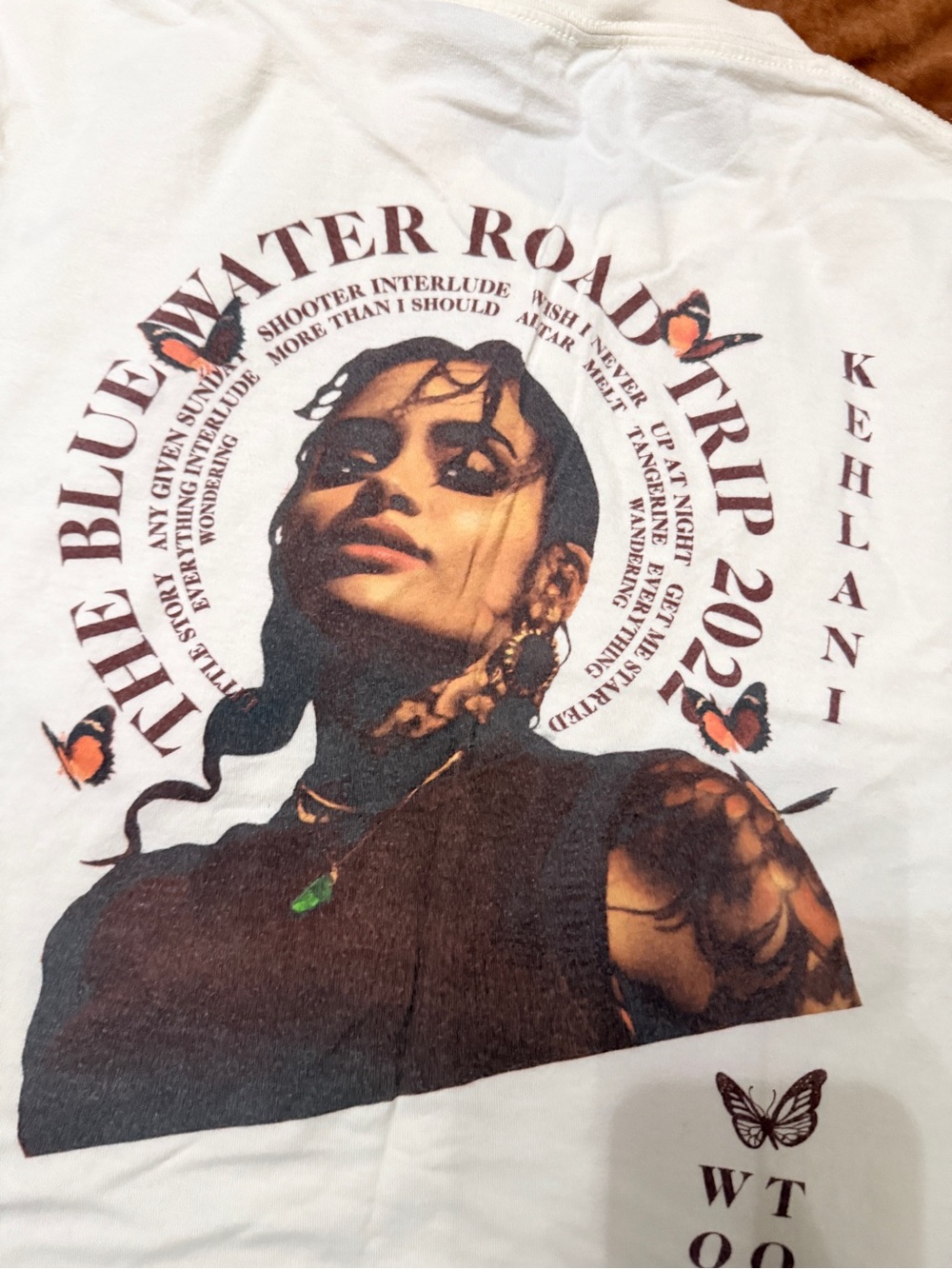 Kehlani "Blue Water Road Trip 2022" world tour concert graphic shirt large EUC